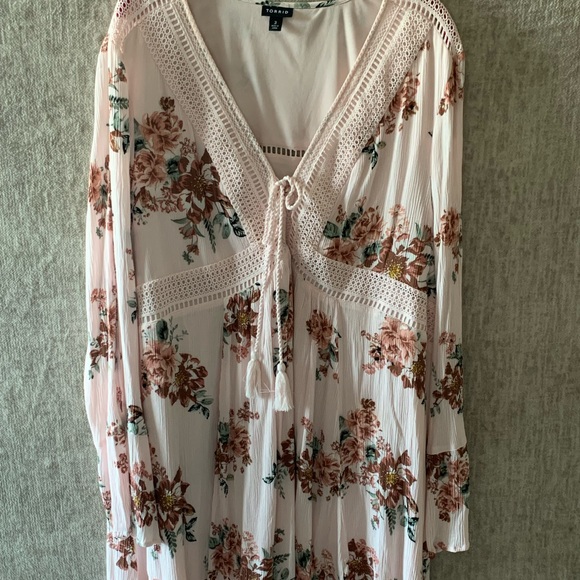 Blush and floral boho style dress - Picture 1 of 1
